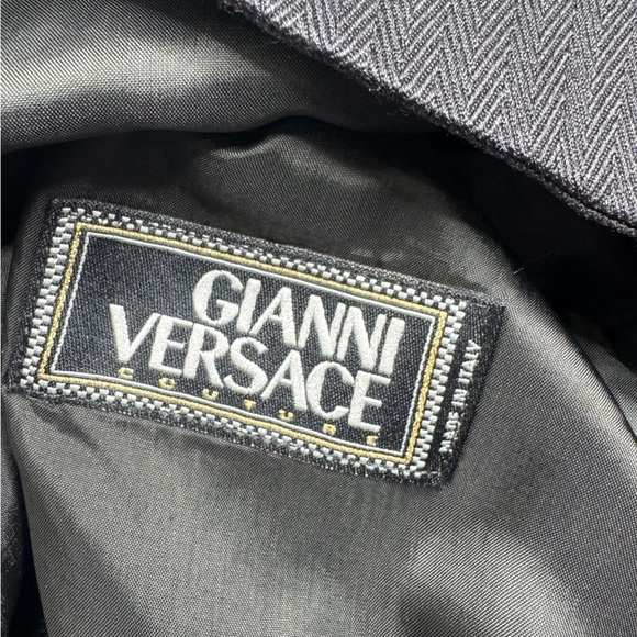 1990's Gianni Versace Couture Black Lightweight Blazer/ Jacket - Picture 12 of 12